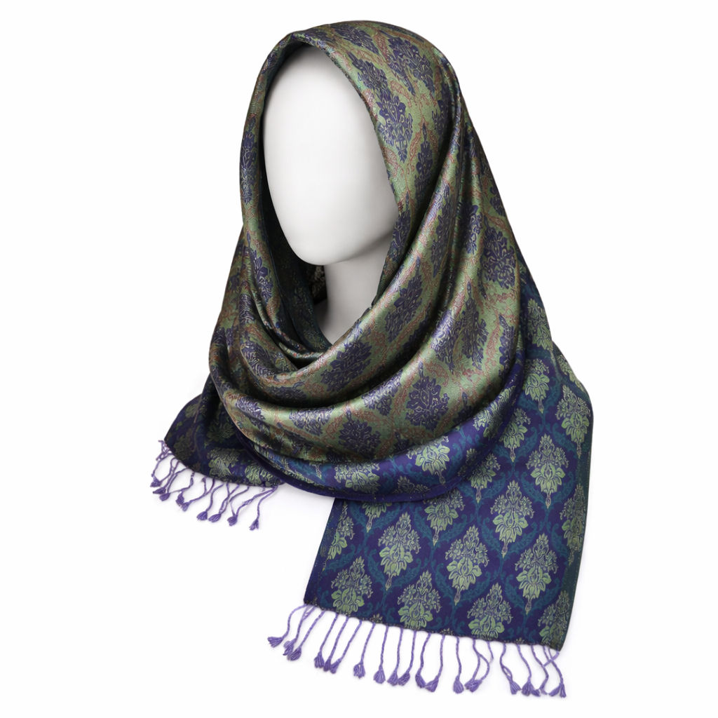 Fancy Royal Blue Pattern Neckscarf